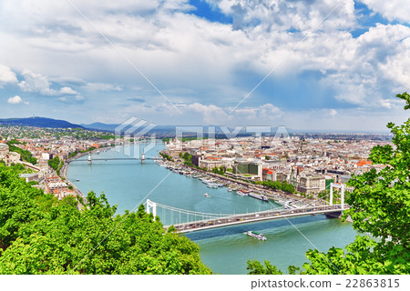 Panorama View on Elisabeth Bridge Panorama View on Elisabeth Bridge 22863815