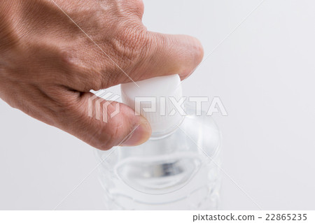 礦泉水打開白色背面 22865235