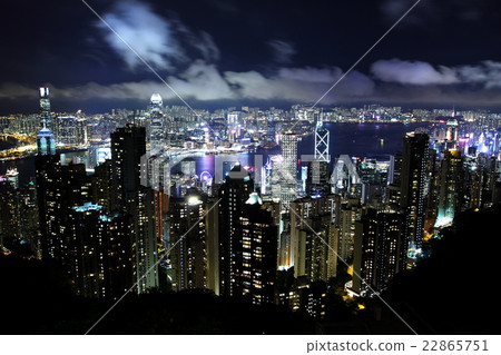 Hong Kong $ 1 million night view Victoria Peak 22865751