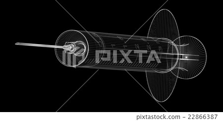 Syringe isolated on background Syringe isolated on background 22866387