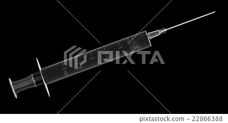Syringe isolated on background 22866388