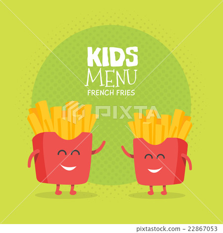 Kids restaurant menu cardboard character. Funny 22867053