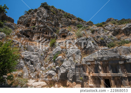 Ancient lycian Myra rock tomb Ancient lycian Myra rock tomb 22868053