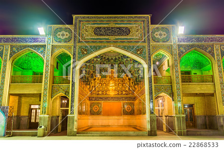 Court of Shah Cheragh mosque in Shiraz - Iran Court of Shah Cheragh mosque in Shiraz - Iran 22868533