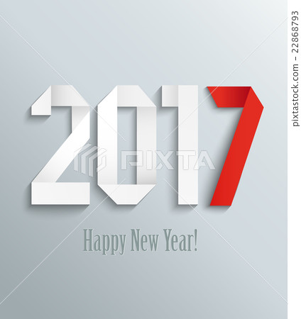 New 2017 year greeting card. 22868793