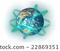 Earth digital network image transparent for black background 22869351
