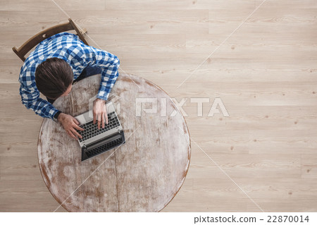 Man working with laptop Man working with laptop 22870014