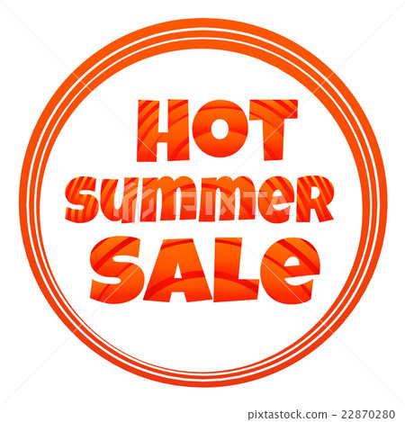 Vector icons hot summer sale 22870280