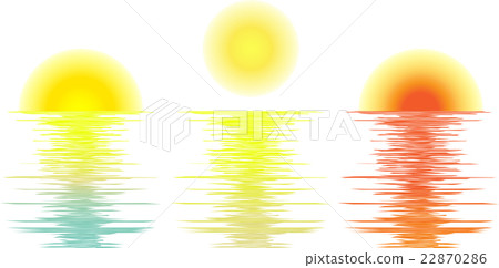 vector set sunrise, daylight, sunset vector set sunrise, daylight, sunset 22870286