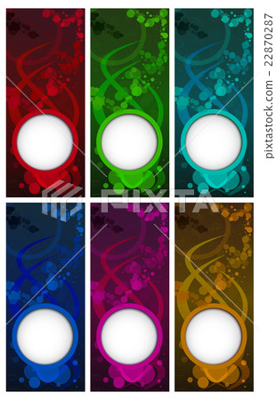 vector set of colored blank templates for coffee p vector set of colored blank templates for coffee p 22870287