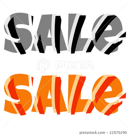 vector sale signs in black and white and orange co vector sale signs in black and white and orange co 22870290