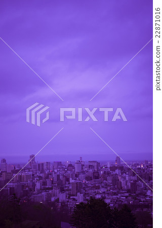 Sapporo at dusk 22871016