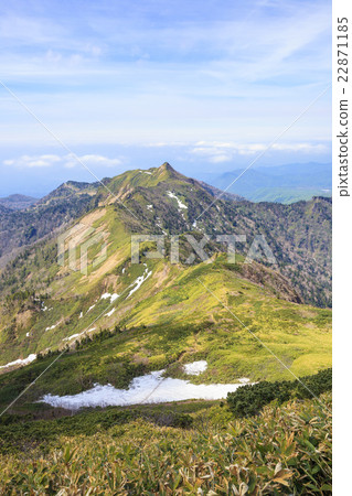 Mt. Kenzoragi mountain from Mt. Takeoyama summit Gunma Prefecture Kawaba village 22871185