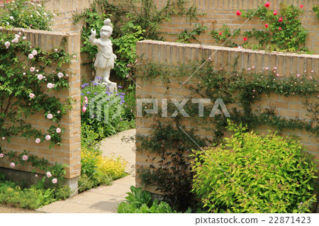 English garden in early summer English garden in early summer 22871423