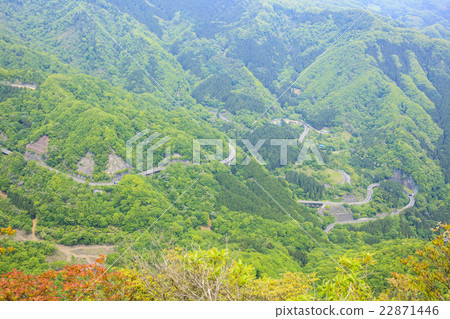 從群馬縣的Arusho山內山山口Guma-cho的Gorite山的Uchiyama Pass 22871446