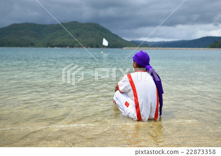 在西表島的白濱地區的海神節 22873358