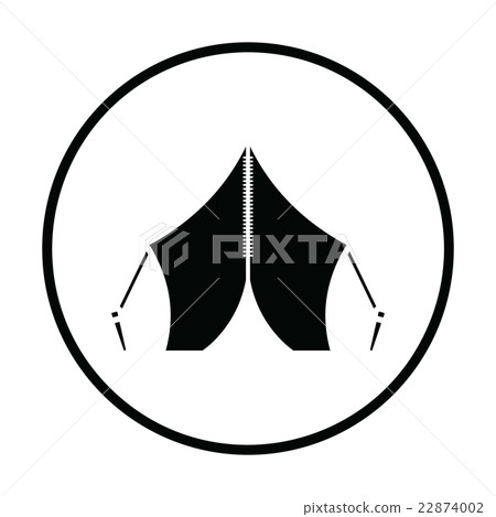 Touristic tent icon 22874002