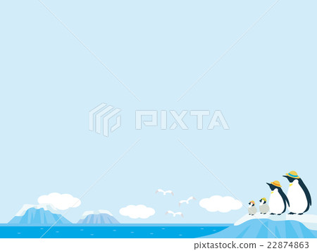 Penguin family illustration 22874863