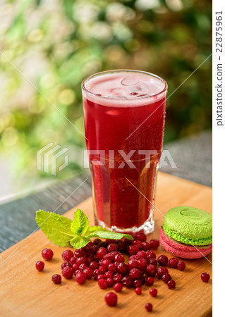 fruit drink with cranberries 22875961