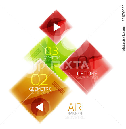 Colorful geometric squares with option 22876053