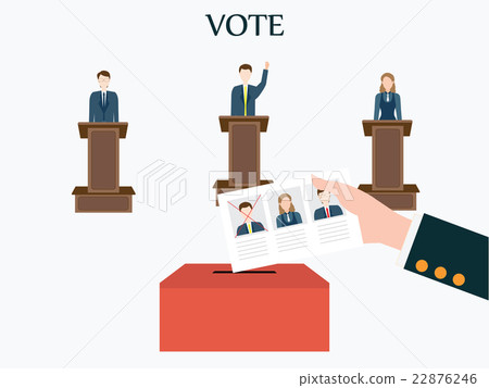Candidates standing at podium Candidates standing at podium 22876246
