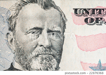 "Ulysses S. Grant" face on US fifty or 50 dollars 22876368