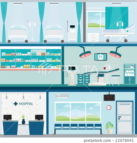 Medical hospital surgery operation room. 22878041