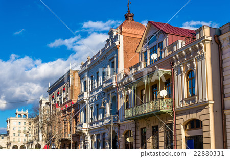 Buildings on Dimitri Uznadze street of Tbilisi 22880331