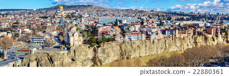 Panoramic view of Tbilisi, Georgia Panoramic view of Tbilisi, Georgia 22880361