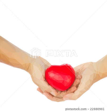 hand holding red heart hand holding red heart 22880981