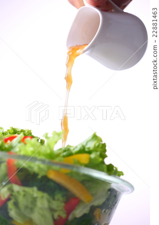 Dressing vegetable salad 22881463