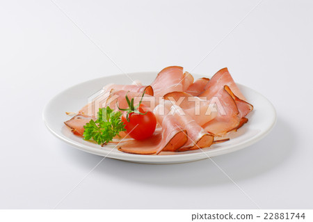 Thin slices of Black Forest ham Thin slices of Black Forest ham 22881744