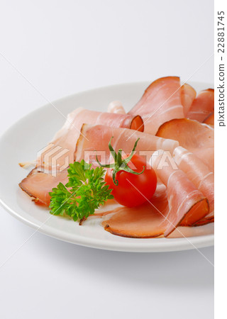 Thin slices of Black Forest ham Thin slices of Black Forest ham 22881745