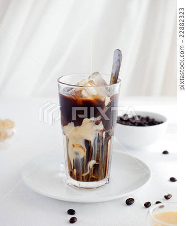 Ice coffee with milk. Vietnamese, Thai coffee 22882323