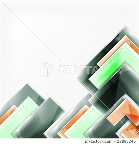 Colorful glossy arrow shapes. Abstract background 22883240