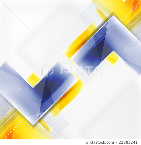 Colorful glossy arrow shapes. Abstract background 22883241