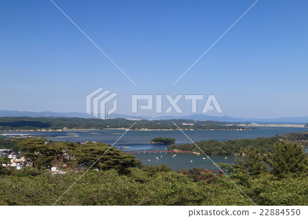 從Nishiyuki的Matsu Park看到的松島灣歸來 從Nishiyuki的Matsu Park看到的松島灣歸來 22884550