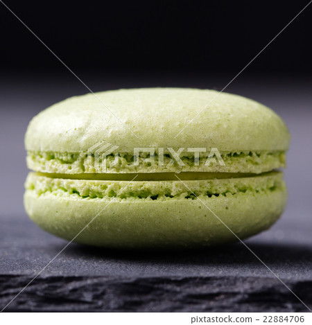 Colorful French Macarons on the slate background Colorful French Macarons on the slate background 22884706