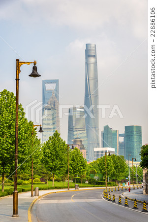 Skyscrapers in Shanghai 22886106
