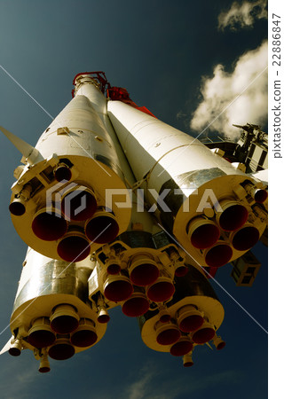 space rocket Vostok-1 with bicolor filter space rocket Vostok-1 with bicolor filter 22886847
