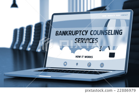 Bankruptcy Counseling Services on Laptop in Bankruptcy Counseling Services on Laptop in 22886979