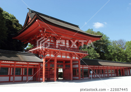 Kyoto Shimogamo Shrine Flower Gate Kyoto Shimogamo Shrine Flower Gate 22887445