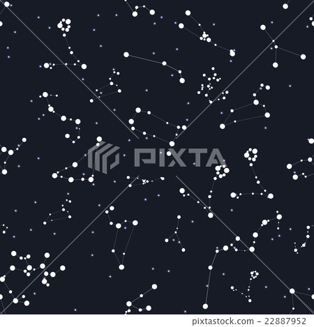 Seamless Pattern. Zodiac Sign of the Beautiful 22887952