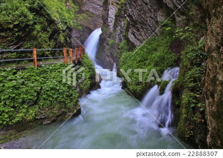Thurfaelle, waterfalls in the Toggenburg valley 22888307