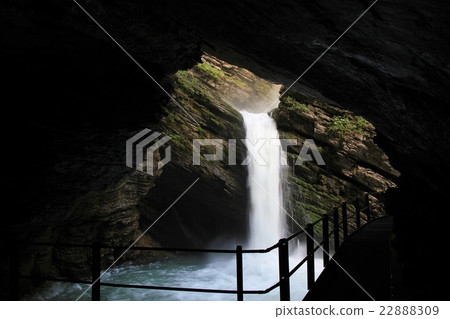Waterfall in the Toggenburg valley Waterfall in the Toggenburg valley 22888309