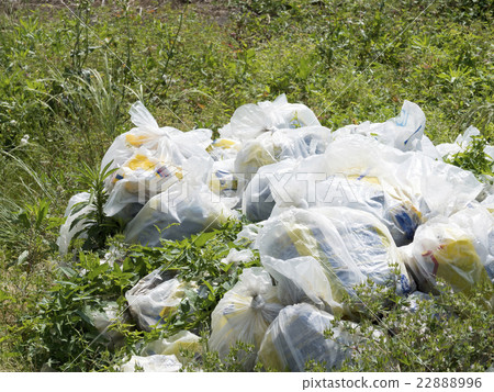 Social illegal dumping garbage park 22888996