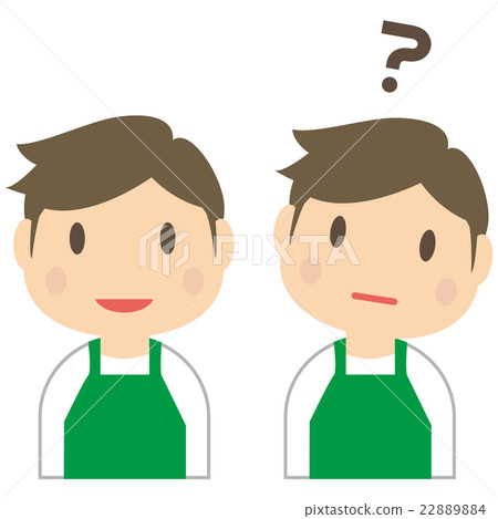 綠色圍裙Musume Ikumen托兒所老師的男性上半部分 綠色圍裙Musume Ikumen托兒所老師的男性上半部分 22889884