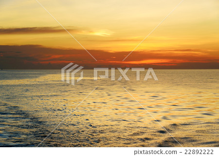 Beautiful sunset at the equator 22892222