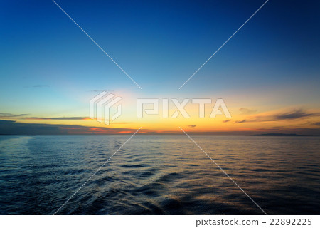 Beautiful sunset at the equator Beautiful sunset at the equator 22892225