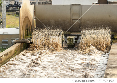 Waste water treatment plant. 22892498